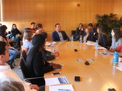 Professor Schwarzenegger Speaks to the Environmental Student Assembly