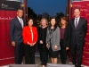 The speakers with Price Dean Jack Knott (right), Moderator Bonnie Reiss (second from Right) and USC Senior Vice President Thomas Sayles (left)