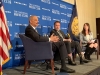 Former Attorney General Eric Holder and Governor Arnold Schwarzenegger discuss gerrymandering with National Press Club President Alison Fitzgerald Kodjak.