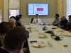 Assistant Secretary of Defense for Indo-Pacific Security Affairs Randall Schriver talks to USC faculty and PhD students.