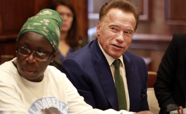 Arnold Schwarzenegger and Rosamund Adoo-Kissi-Debrah discuss the importance of making pollution visible.