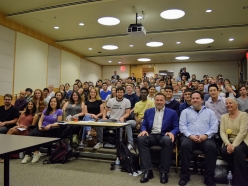 Professor Schwarzenegger Teaches Undergraduate Class on Environmental Policy