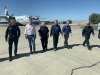 Gov. Gavin Newsom and Gov. Arnold Schwarzenegger Tour Cal Fire Equipment At McClellan Airport
