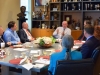 Charles Clarke has a conversation with Senator Fran Pavley and Senior Members of the Consular Corps from Los Angeles.