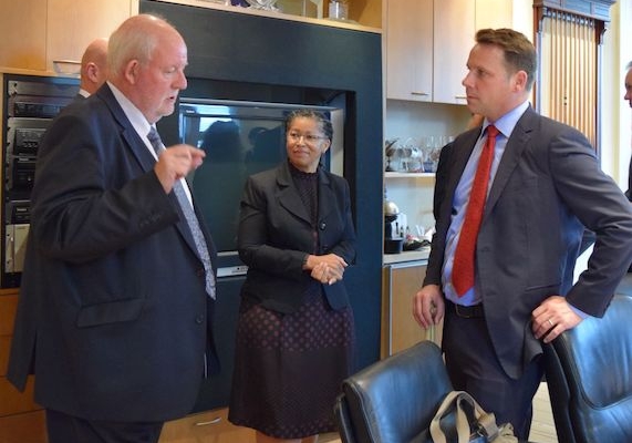 Charles Clarkes talks with Schwarzenegger Institute Global Director Conyers Davis.