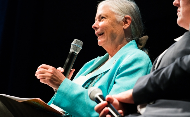 Former CA State Senator Fran Pavley speaks at Super Pollutant Day, a Global Climate Action Summit Affiliate Event.