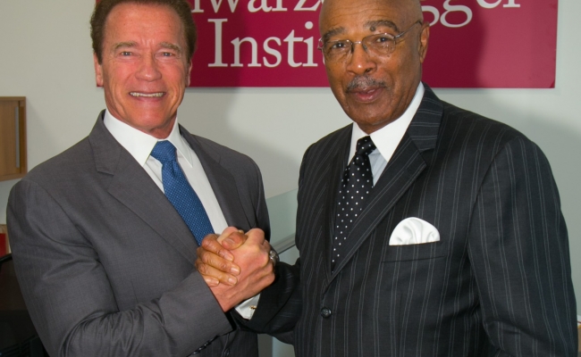 Former Governor Arnold Schwarzenegger and Former Secretary of Education Rod Paige