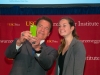 Arnold Schwarzenegger and USC Student Fellow Sarah McMinimy