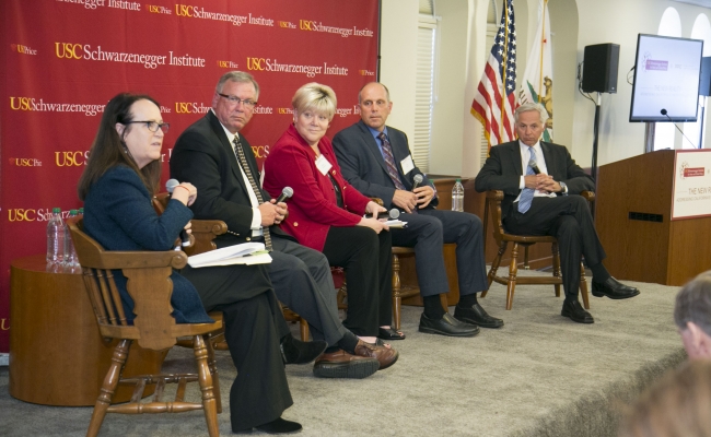 Felicia Marcus-Chair, State Water Resources Control Board, Tim Quinn-Executive Director, Association of California Water Agencies, Marcie Edwards-General Manager, Los Angeles Department of Water and P
