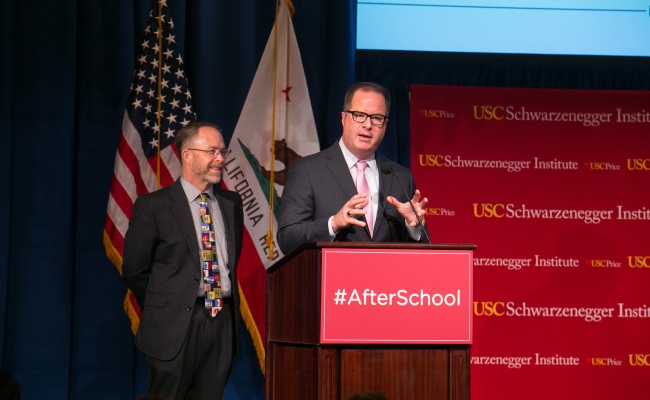 Superintendent of Long Beach Unified School District, Chris Steinhauser and Superintendent of Fresno Unified School District, Mike Hanson