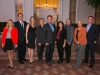 From Left: Mebus Behrle, Dean Jack Knott, Lauren Faber, Dean Xue Lan, Arnold Schwarzenegger, Bonnie Reiss, Dean Helmut Anheier, Fran Pavley, Conyers Davis
