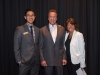 Shawn Rhoads, Executive Director of the USC Environmental Student Assembly, Governor Arnold Schwarzenegger, Bonnie Reiss, Global Director of the Schwarzenegger Institute