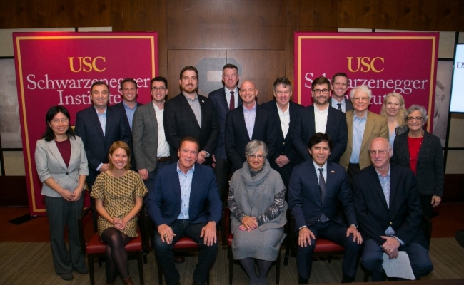 The Schwarzenegger Institute collaborates with Stanford’s Energy Modeling Forum, the Center for Sustainability Solutions, and METRANS to host a Symposium on Climate Change Policy and Transportation.