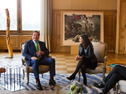 Schwarzenegger Joins President Macron and World Leaders at One Planet Summit in Paris