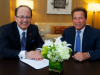 USC President C.L. Max Nikias & Governor Arnold Schwarzenegger