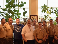 Schwarzenegger and John Milius Rally Hollywood in Support of the US Marine Corps
