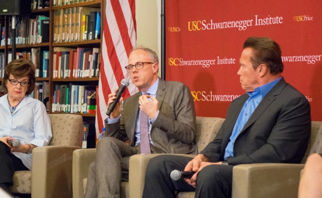 David Daley answers question from the audience