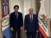 Senator Kevin de León meets with Governor Miguel Lifschitz at the Climate Conference of the Americas