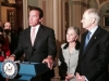 Press Conference in the US Senate with Schwarzenegger, Majority leader Reid and Senator Boxer