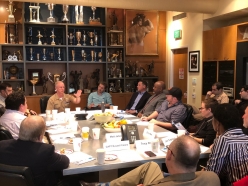 Institute Hosts Round Table Conversation with Rear Admiral Daryl Caudle