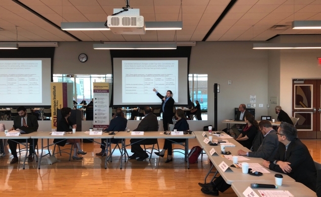 USC Professior and Institute Faculty Fellow Christian Grose presents research at Forum