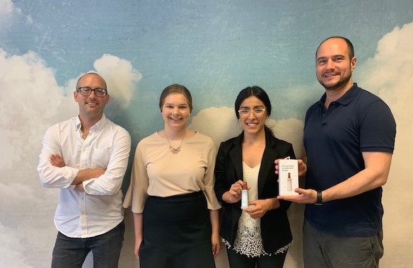 Schwarzenegger Institute Deputies Allison Kay and Francisca Martinez meet with PlumeLabs CEO & Founder Romain Lacombe and Director of Communications, Tyler Knowlton.